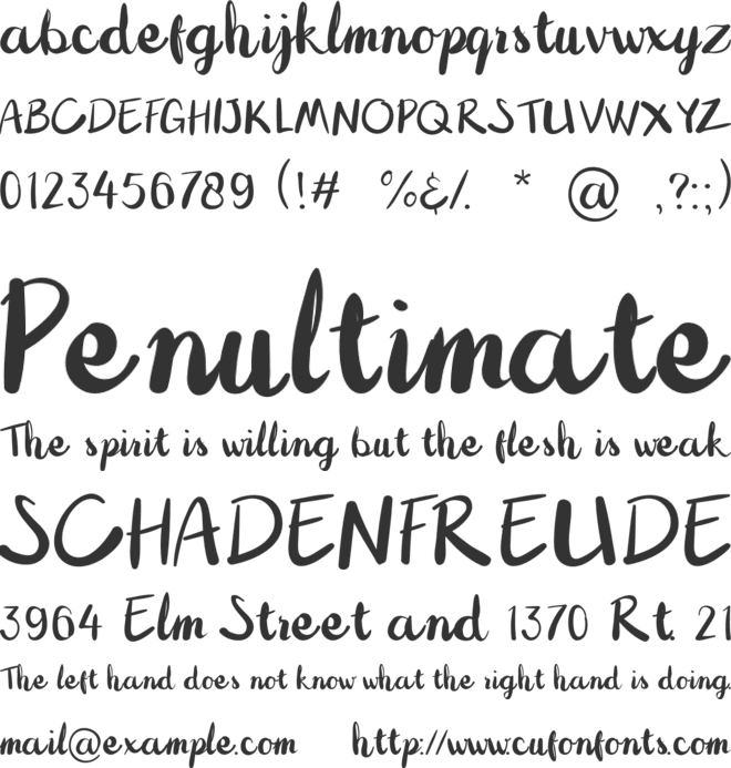 Jack Island font preview