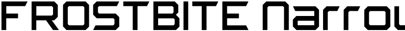 FROSTBITE Narrow Regular font