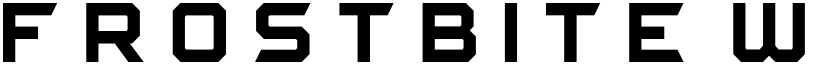 FROSTBITE Wide Bold font