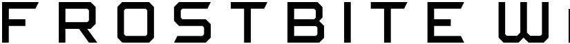 FROSTBITE Wide Regular font