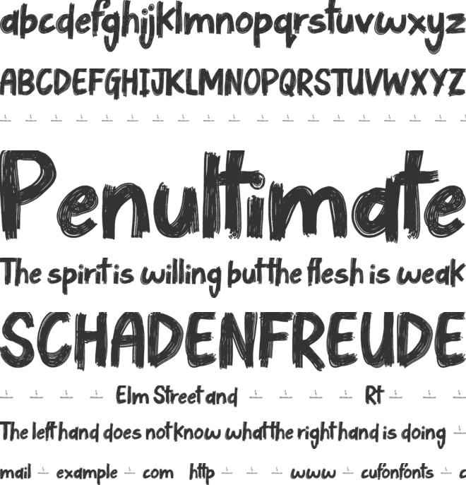 Kicking Boots font preview