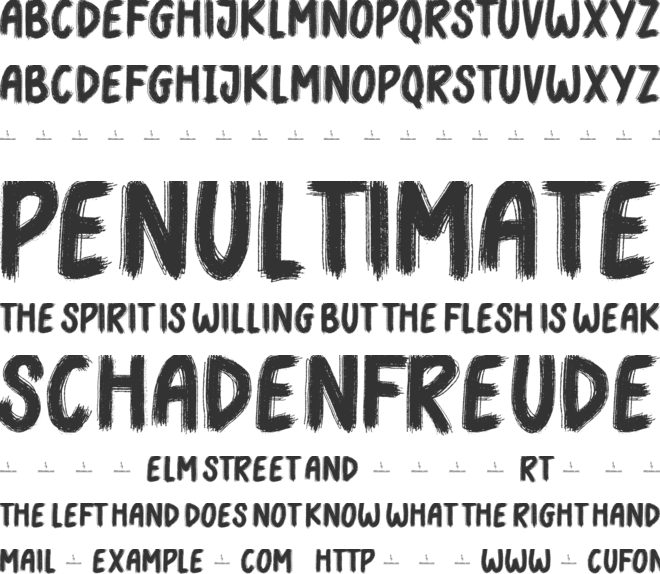 Space Kick font preview
