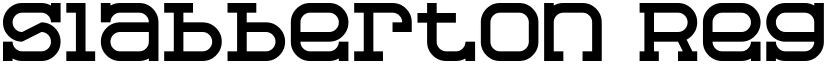Slabberton Regular font