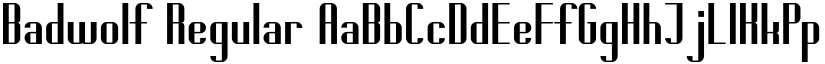 Badwolf Regular font