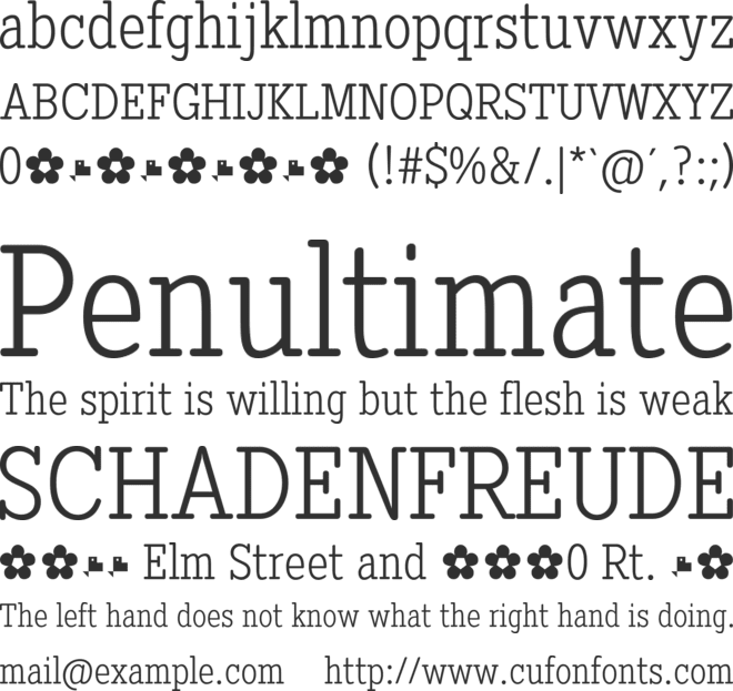 Diezma Rd font preview