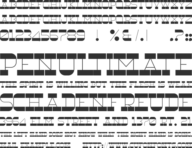 RNS Underwood font preview