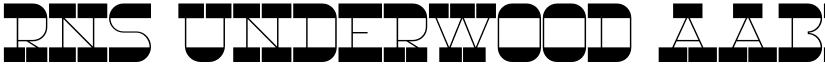 RNS Underwood font