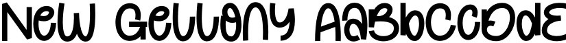 New Gellony font download