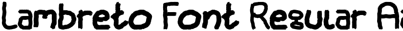 Lambreto Font Regular font