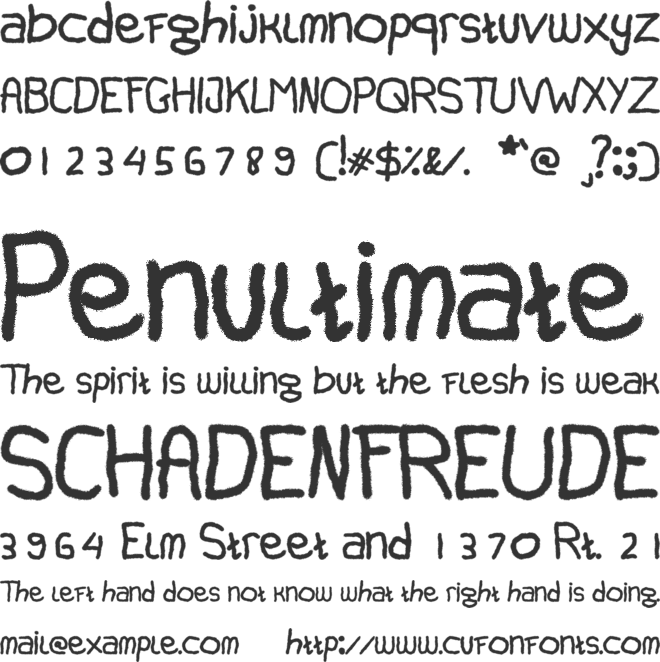 Canfuguh Font font preview