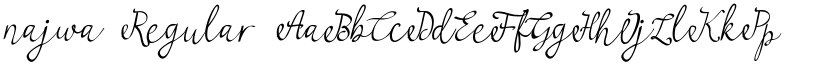 najwa Regular font