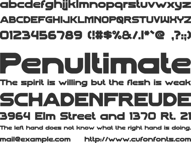 Torra font preview