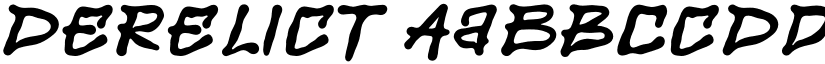 Derelict font download