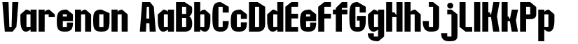 Varenon font download