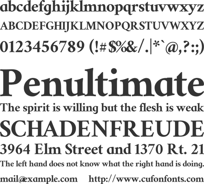 Ramaraja School Fixed font preview