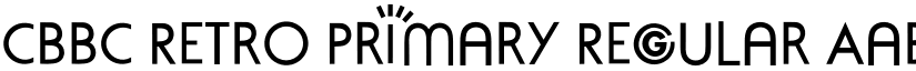 CBBC Retro Primary Regular font