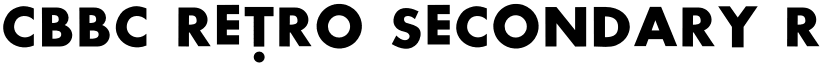 CBBC Retro Secondary Regular font