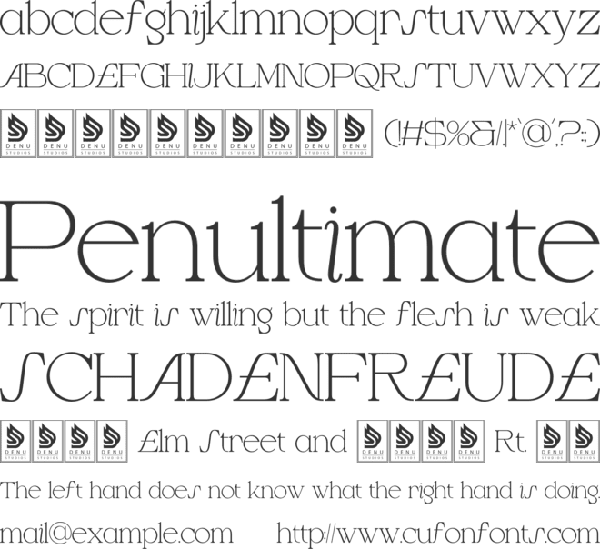 Cardelo font preview