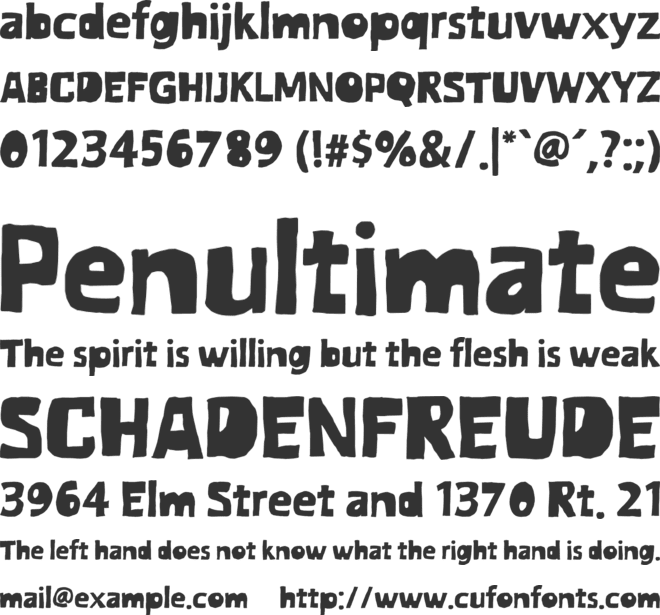Hend Cras font preview