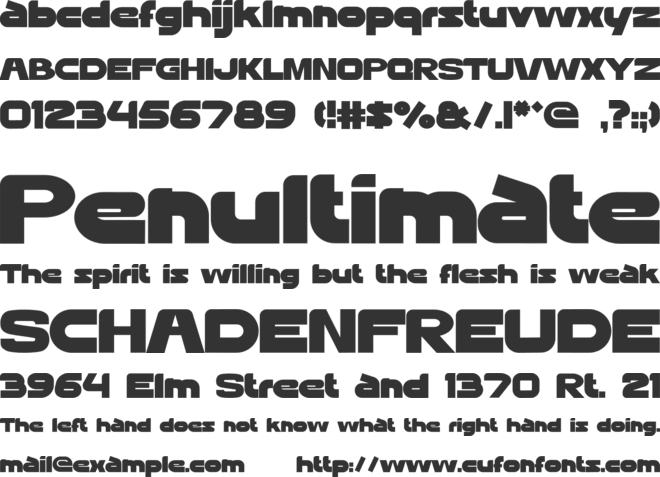 LIGHTZ font preview