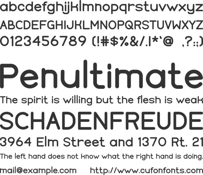 Rougan font preview