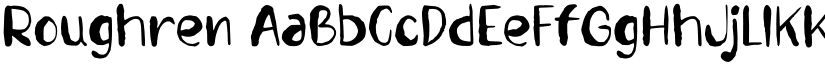 Roughren font download