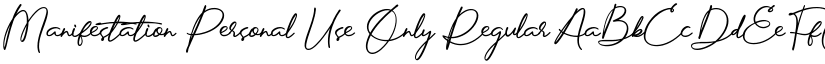 Manifestation Personal Use Only font download