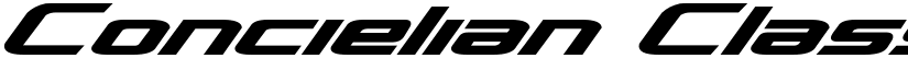 Concielian Classic Bold Bold font