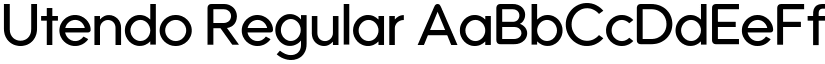 Utendo Regular font