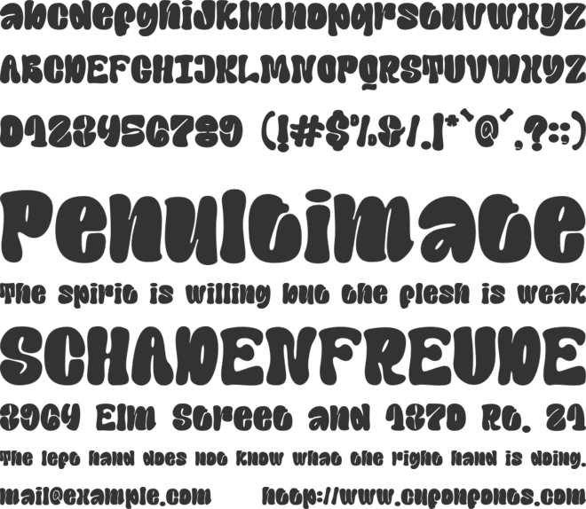 Subaton font preview