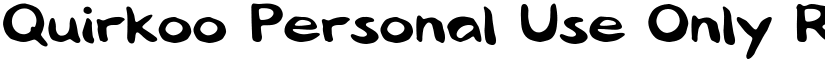 Quirkoo Personal Use Only font download