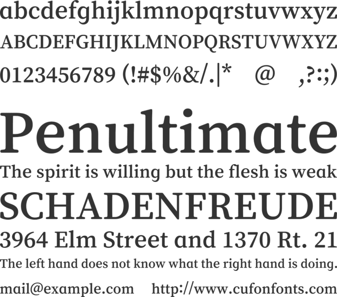 Song Myung School font preview