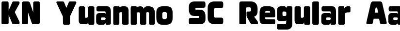 KN Yuanmo SC font download