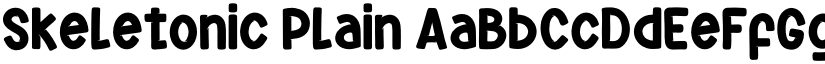 Skeletonic Plain font