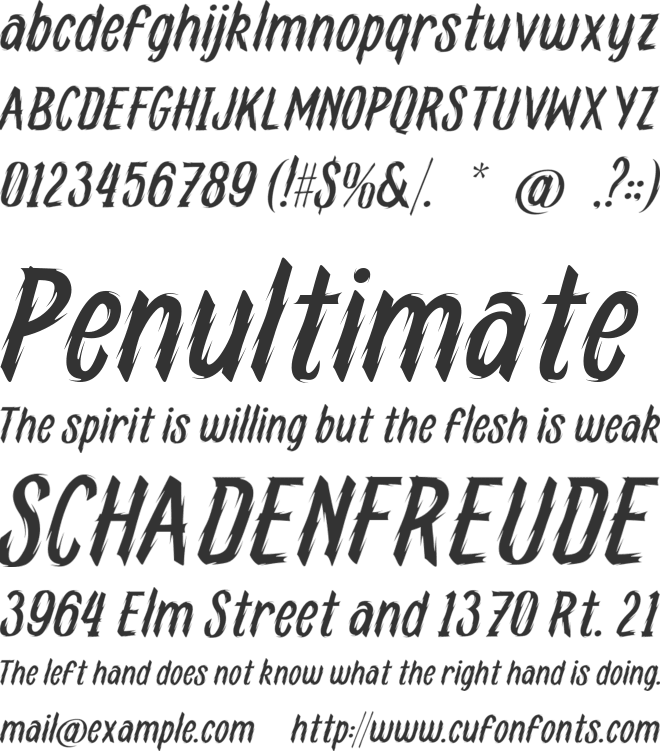 Kazuro font preview