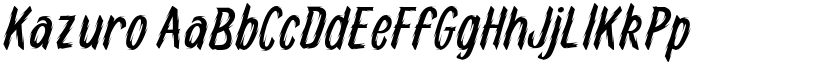 Kazuro font download