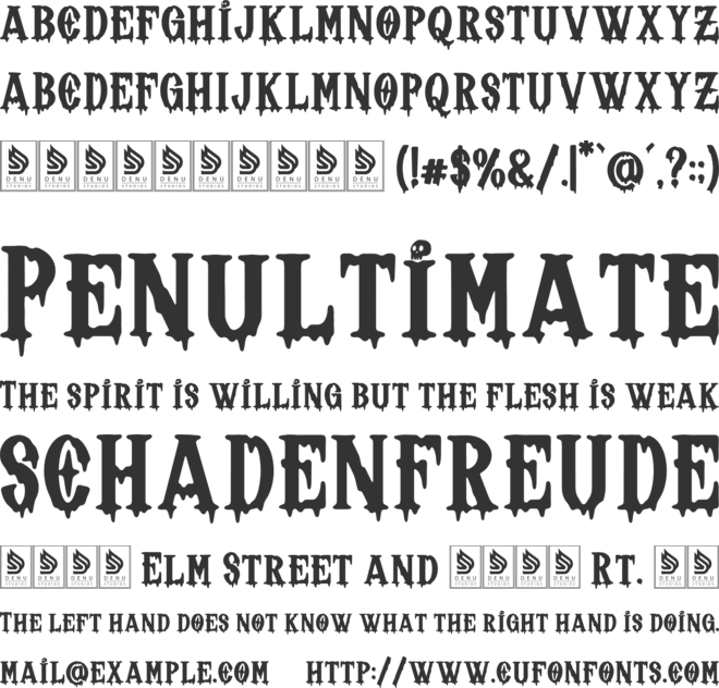 Lucent Nocturn font preview