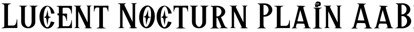 Lucent Nocturn Plain font