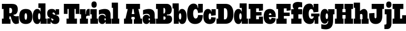 Rods Trial font