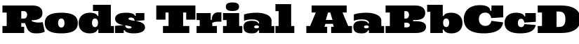 Rods Trial font