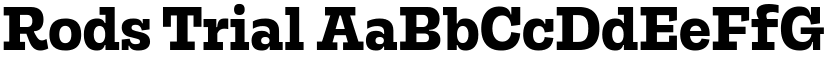 Rods Trial font
