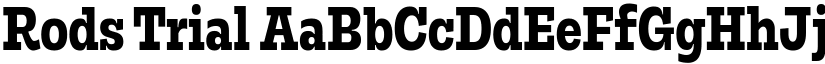 Rods Trial font