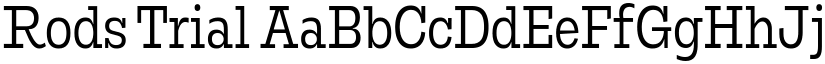 Rods Trial font