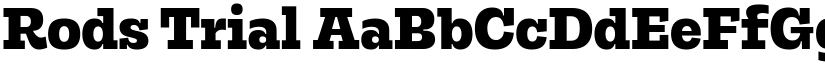Rods Trial font