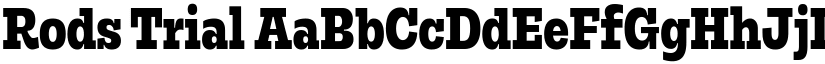 Rods Trial font