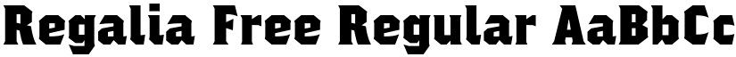 Regalia Free Regular font