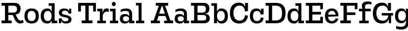 Rods Trial font