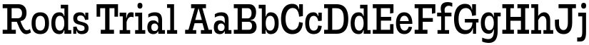 Rods Trial font