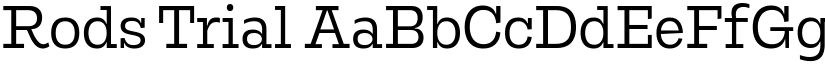 Rods Trial font download