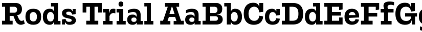 Rods Trial font